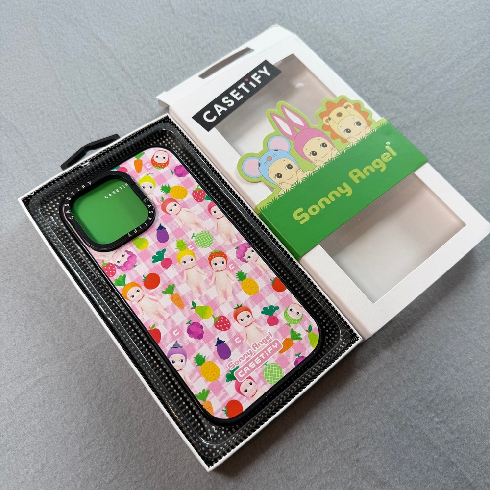 New Casetify Sonny Angel Pink iPhone Case iPhone 16 Pro Max Gingham MagSafe - Picture 3 of 6